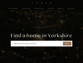 spacehomes.co.uk screenshot