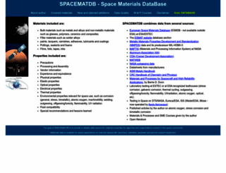 spacematdb.com screenshot
