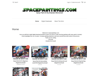 spacepaintings.com screenshot