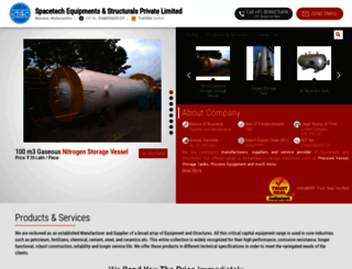 spacetechequipments.com screenshot