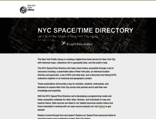 spacetime.nypl.org screenshot