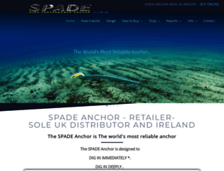 spade-anchor.co.uk screenshot