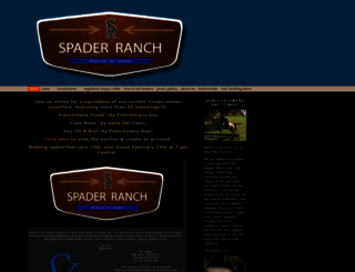 spaderranch.com screenshot