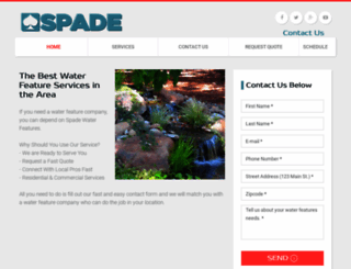 spadewaterfeatures.com screenshot
