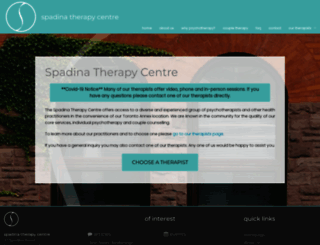 spadinatherapycentre.com screenshot