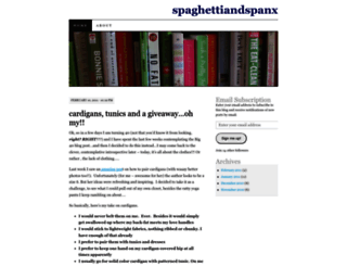spaghettiandspanx.wordpress.com screenshot
