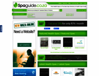spaguide.co.za screenshot