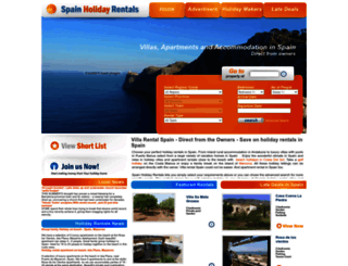 spain-holidayrentals.com screenshot