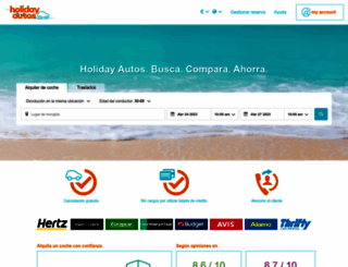 spain.holidayautos.com screenshot