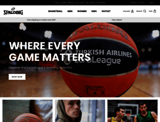 spalding-basketball.com screenshot