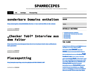 spamrecipes.wordpress.com screenshot