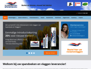 spandoekenvlaggen.nl screenshot