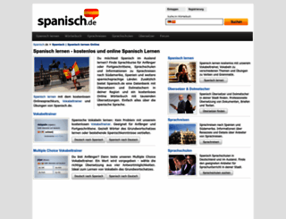 spanisch.de screenshot