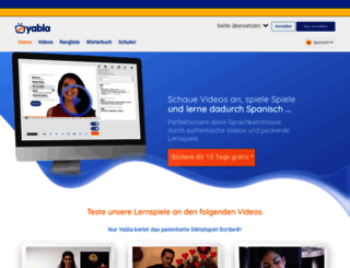 spanisch.yabla.com screenshot