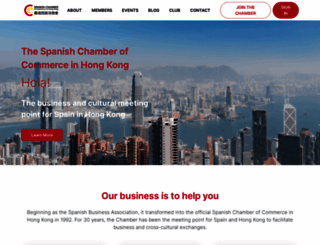 spanish-chamber.com.hk screenshot