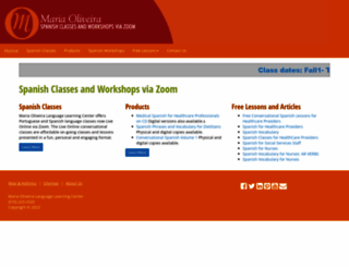 spanish-classes-courses.com screenshot