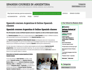 spanish-courses.com.ar screenshot