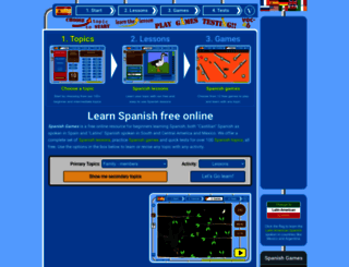 spanish-games.net screenshot