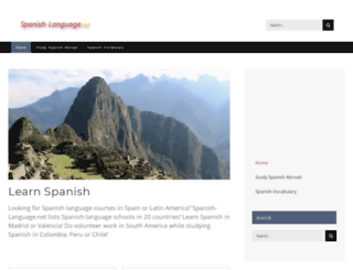 spanish-language.net screenshot
