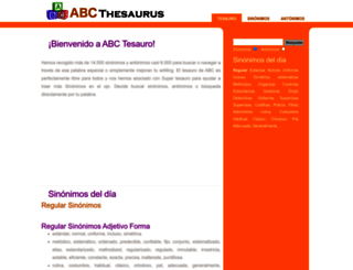 spanish.abcthesaurus.com screenshot