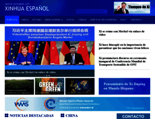 spanish.xinhuanet.com screenshot