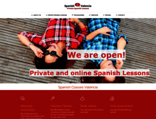 spanishclassesvalencia.com screenshot
