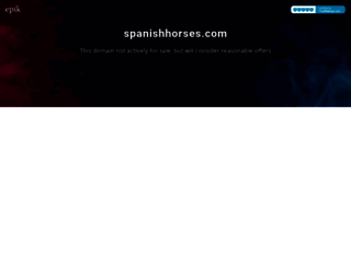 spanishhorses.com screenshot