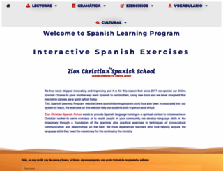 spanishlearningprogram.com screenshot