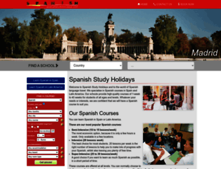 spanishstudyholidays.com screenshot