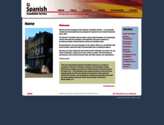 spanishtranslationservice.co.uk screenshot