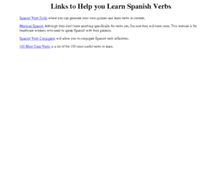 spanishverbs.com screenshot