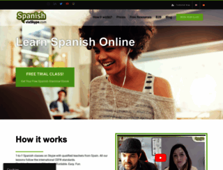 spanishviaskype.com screenshot