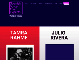 spanishvoiceoverexperts.com screenshot