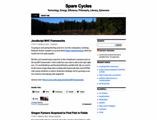 sparecycles.wordpress.com screenshot