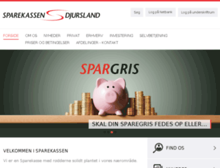 sparekassendjursland.dk screenshot