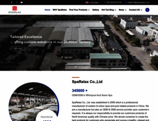 sparelaxhottub.com screenshot