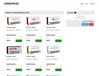 sparepacks.com screenshot