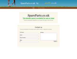 spareparts.co.uk screenshot
