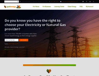 sparkenergy.com screenshot