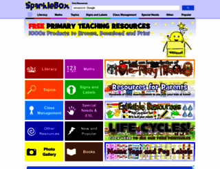 sparklebox.co.uk screenshot