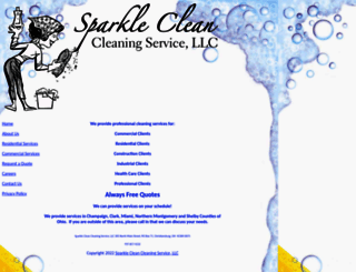 sparklecleancleaningservice.com screenshot