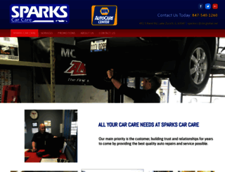 sparkscarcare.com screenshot