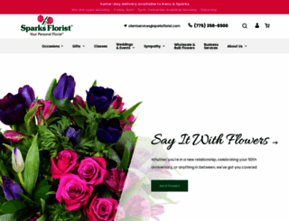 sparksflorist.com screenshot