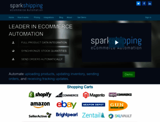 sparkshipping.com screenshot