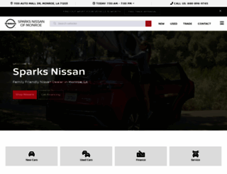 sparksnissan.com screenshot