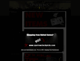 sparrowslockpicks.ca screenshot