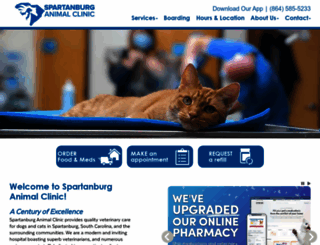 spartanburganimalclinic.com screenshot