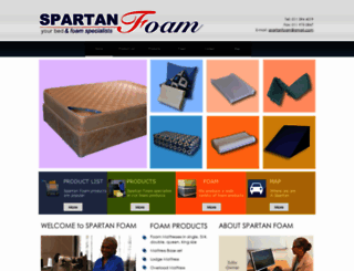 spartanfoam.co.za screenshot