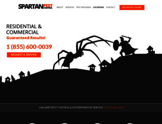 spartanpestcontrol.com screenshot