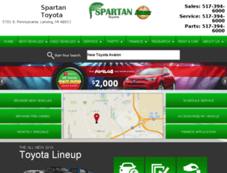 spartantoyota.com screenshot